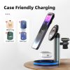 wireless charger, 15w fast wireless charging stand [adapter incl